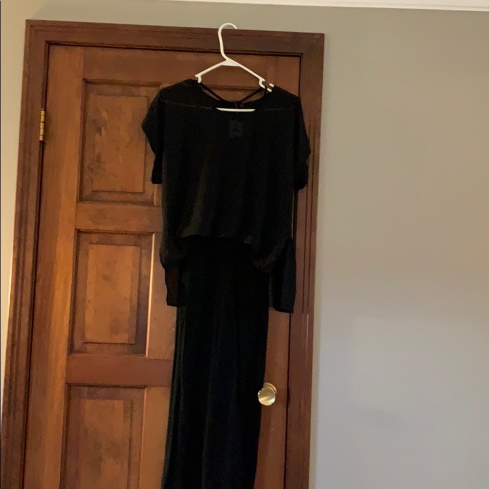 Maxi dress with cover up